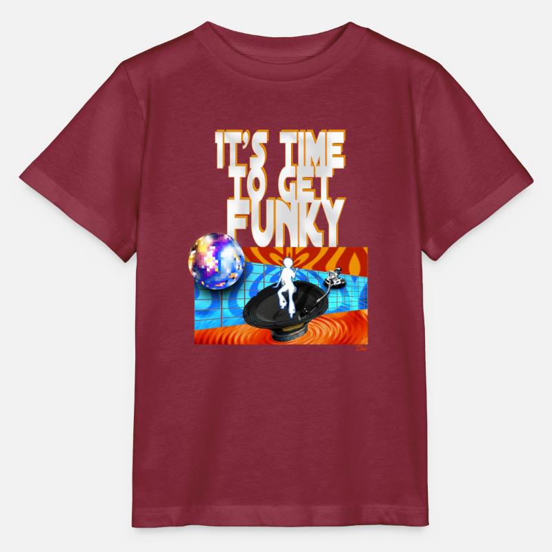 Il est temps de froussard - T-shirt bio MINI CREATOR Stanley/Stella Enfant - bordeaux