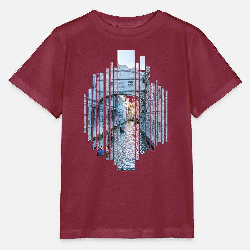 Venedig cut - Stanley/Stella Kinder T-Shirt MINI CREATOR  - Burgunderrot