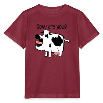 Cow êtes-vous? - T-shirt bio MINI CREATOR Stanley/Stella Enfant - bordeaux - Devant - Kain (125cm)