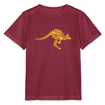 Kangaroo - Stanley/Stella MINI CREATOR Kids’ T-Shirt - burgundy - Front - Kain (125cm)
