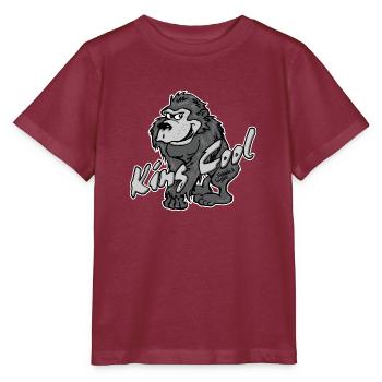 Gorilla King Cool - T-shirt bio MINI CREATOR Stanley/Stella Enfant - bordeaux - Devant - Kain (125cm)