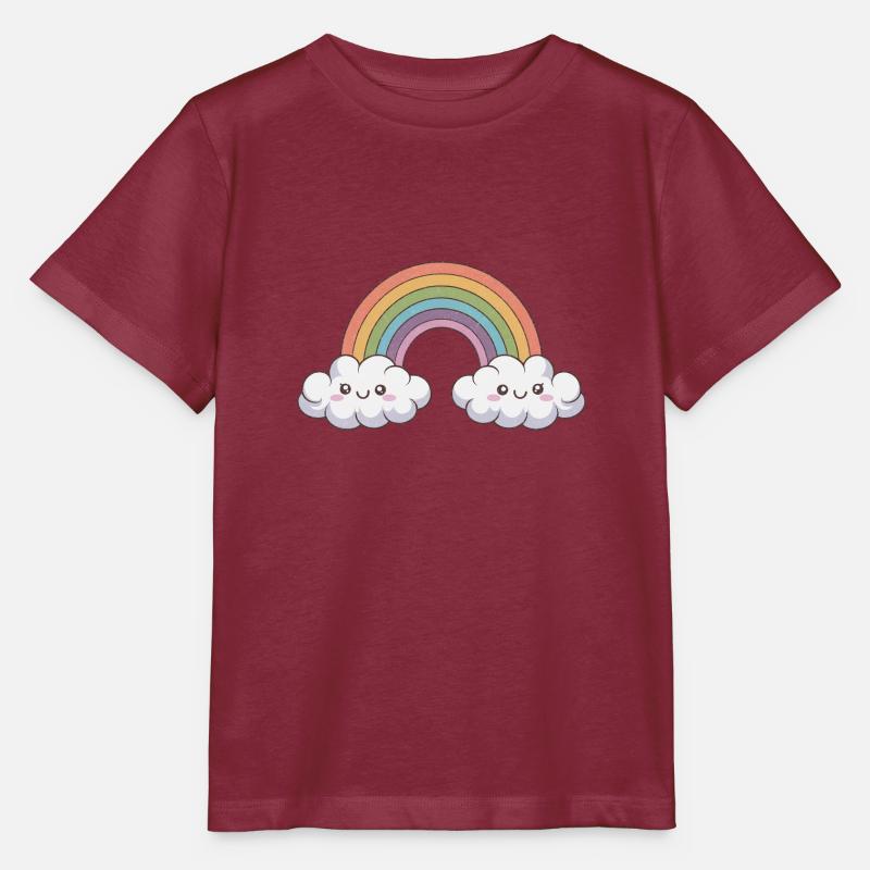 Fröhliche Regenbogenfreunde - Stanley/Stella Kinder T-Shirt MINI CREATOR  - Burgunderrot