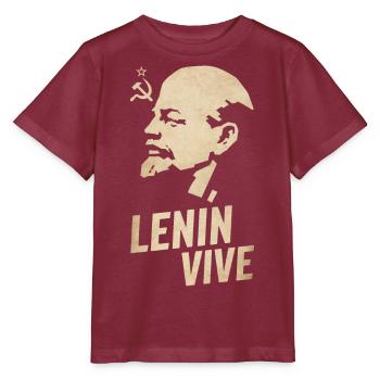 Lenin Lives - Stanley/Stella MINI CREATOR Kids’ T-Shirt - burgundy - Front - Kain (125cm)
