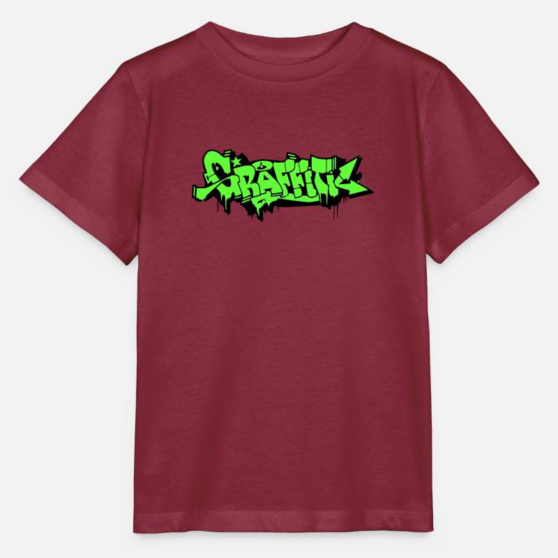 GRAFFITI - Stanley/Stella MINI CREATOR Kids’ T-Shirt - burgundy