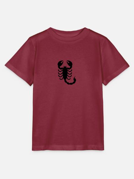 Skorpion - Stanley/Stella Kinder T-Shirt MINI CREATOR  - Burgunderrot