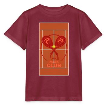 Padel Club Pro Duo Rouge de pagaie - T-shirt bio MINI CREATOR Stanley/Stella Enfant - bordeaux - Devant - Kain (125cm)