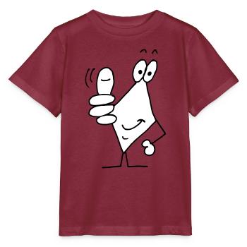 Daumen hoch - Stanley/Stella Kinder T-Shirt MINI CREATOR  - Burgunderrot - Vorne - Kain (125cm)