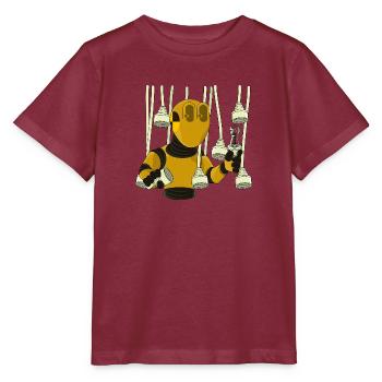 ÉCLAIRAGE - T-shirt bio MINI CREATOR Stanley/Stella Enfant - bordeaux - Devant - Kain (125cm)
