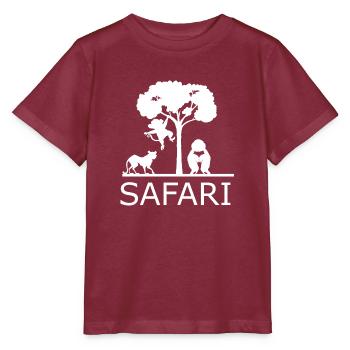 Safari Zoo Animal Safari Zoo - Stanley/Stella Kinder T-Shirt MINI CREATOR  - Burgunderrot - Vorne - Kain (125cm)