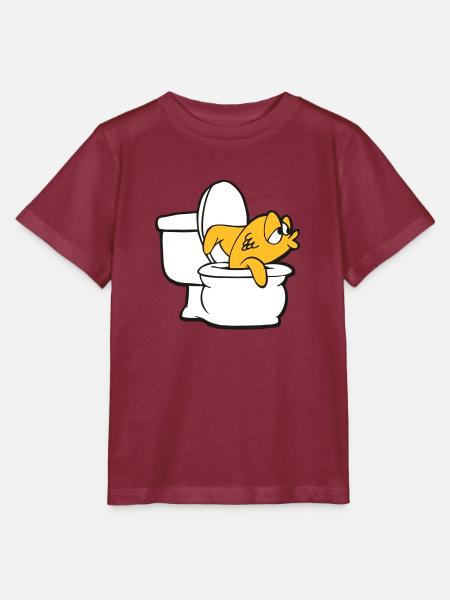 Fish - Stanley/Stella Kinder T-Shirt MINI CREATOR  - Burgunderrot