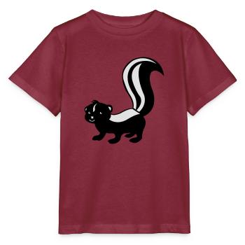 stinktier_02 - Stanley/Stella Kinder T-Shirt MINI CREATOR  - Burgunderrot - Vorne - Kain (125cm)