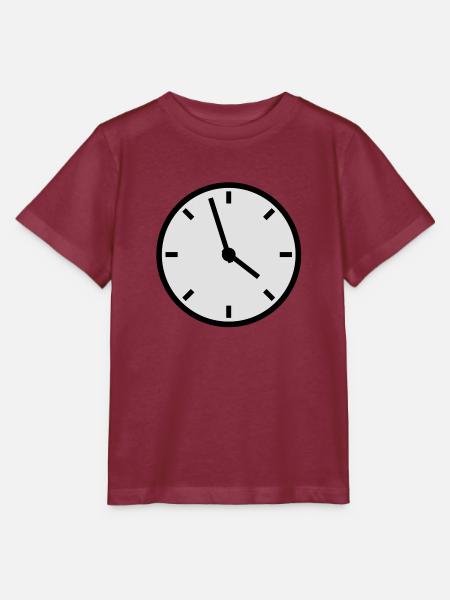 uhr_f2 - Stanley/Stella Kinder T-Shirt MINI CREATOR - Burgunderrot