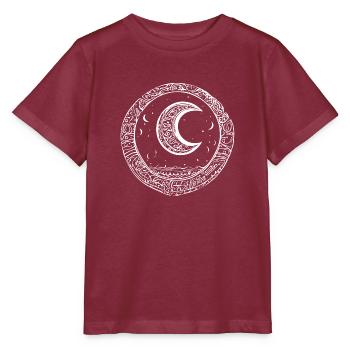 Lune tribale au design rond - T-shirt bio MINI CREATOR Stanley/Stella Enfant - bordeaux - Devant - Kain (125cm)