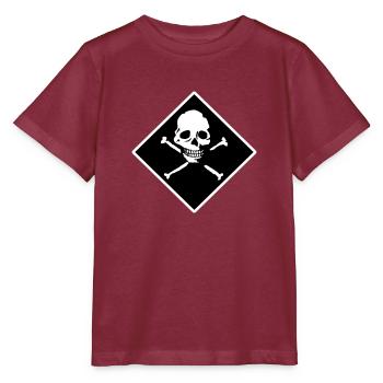 Schädel und Knochen - Stanley/Stella Kinder T-Shirt MINI CREATOR  - Burgunderrot - Vorne - Kain (125cm)