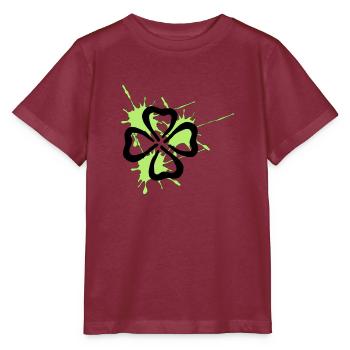 kleeblatt - Stanley/Stella Kinder T-Shirt MINI CREATOR  - Burgunderrot - Vorne - Kain (125cm)