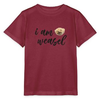 I.M. Weasel / I am Weasel - Stanley/Stella MINI CREATOR Kids’ T-Shirt - burgundy - Front - Kain (125cm)