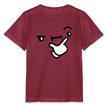 Grübeln Gesicht Nachdenklich - Stanley/Stella Kinder T-Shirt MINI CREATOR  - Burgunderrot - Vorne - Kain (125cm)