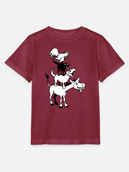Bremer Stadtmusikanten - Stanley/Stella Kinder T-Shirt MINI CREATOR - Burgunderrot