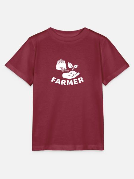 Bauer - Stanley/Stella Kinder T-Shirt MINI CREATOR - Burgunderrot