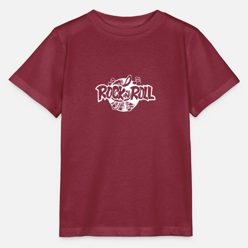 Rock `n Roll - Stanley/Stella Kinder T-Shirt MINI CREATOR  - Burgunderrot