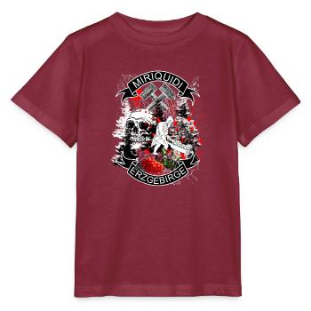 Miriquidi - Erzgebirge Bergbau und Heimat - Stanley/Stella Kinder T-Shirt MINI CREATOR  - Burgunderrot - Vorne - Kain (125cm)