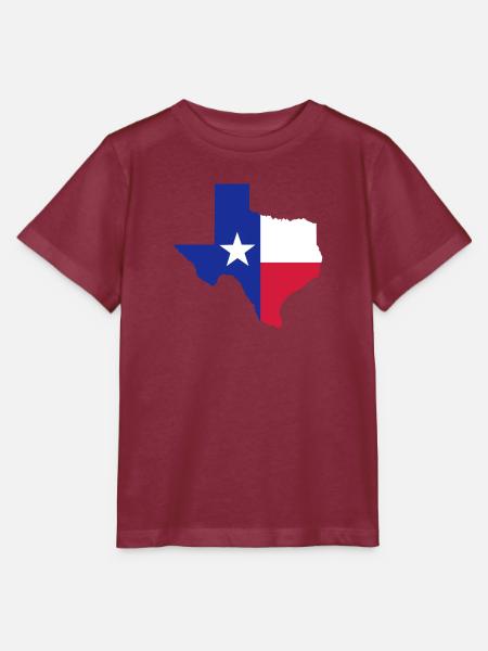 Texas - Stanley/Stella Kinder T-Shirt MINI CREATOR  - Burgunderrot