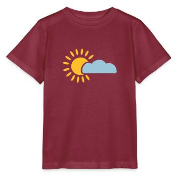 Sonne - Stanley/Stella Kinder T-Shirt MINI CREATOR  - Burgunderrot - Vorne - Kain (125cm)