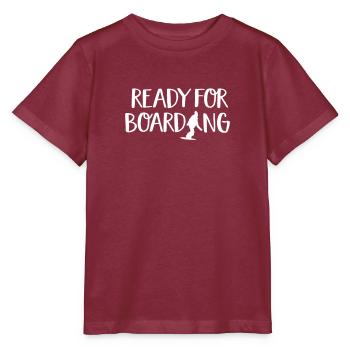 Snowboard - T-shirt bio MINI CREATOR Stanley/Stella Enfant - bordeaux - Devant - Kain (125cm)