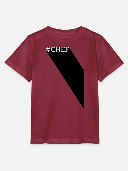 #CHEF - Long Shadow - Stanley/Stella Kinder T-Shirt MINI CREATOR  - Burgunderrot