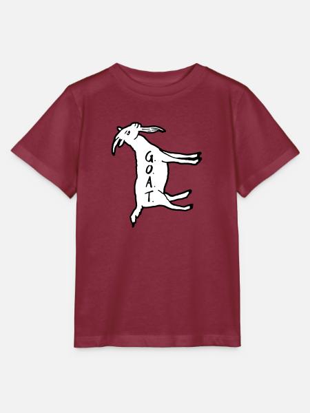 Chèvre 90 ° gauche - T-shirt bio MINI CREATOR Stanley/Stella Enfant - bordeaux