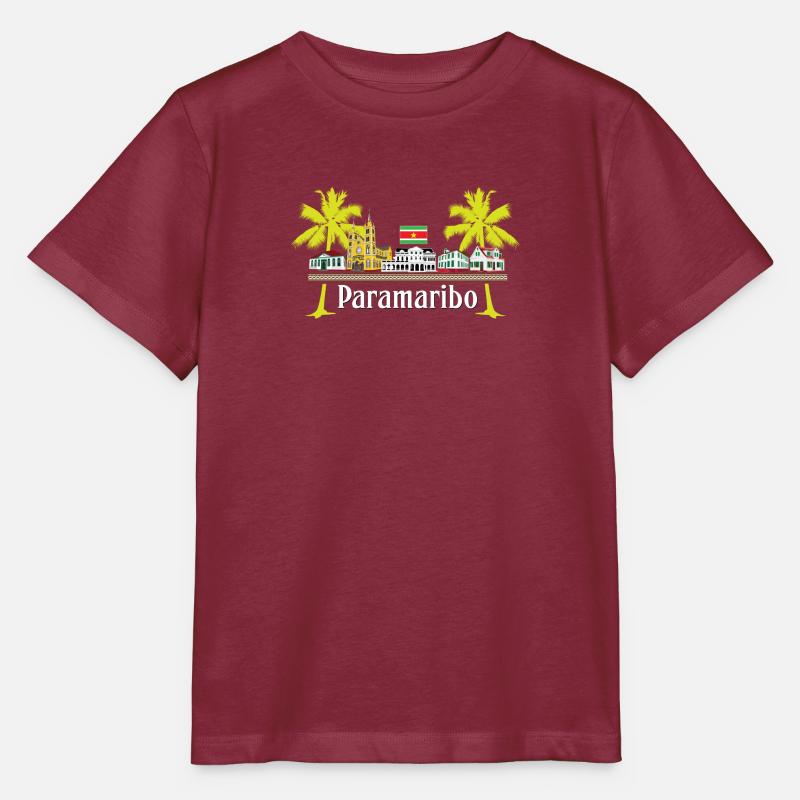 Cabins Paramaribo - T-shirt bio MINI CREATOR Stanley/Stella Enfant - bordeaux