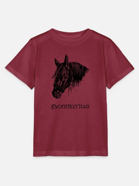 Bonifatius schwarz - Stanley/Stella Kinder T-Shirt MINI CREATOR  - Burgunderrot