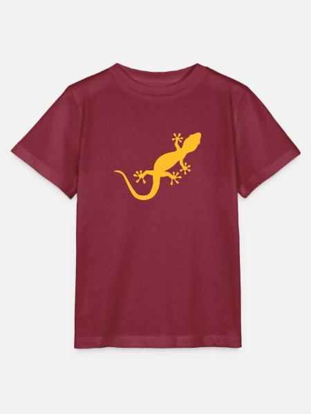 Gecko - Stanley/Stella Kinder T-Shirt MINI CREATOR  - Burgunderrot