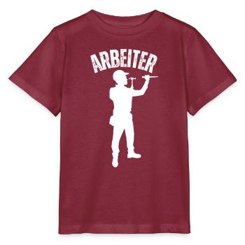 Arbeiter - Stanley/Stella Kinder T-Shirt MINI CREATOR  - Burgunderrot - Vorne - Kain (125cm)