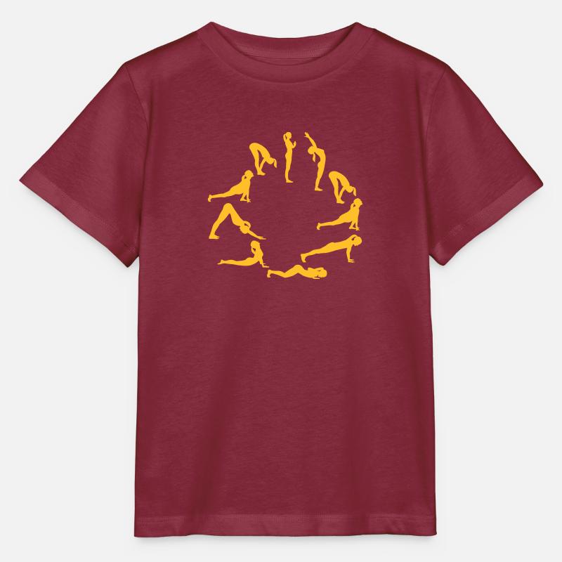 Yoga - T-shirt bio MINI CREATOR Stanley/Stella Enfant - bordeaux
