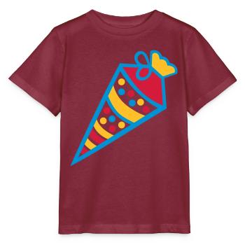 Zuckertüte - Stanley/Stella Kinder T-Shirt MINI CREATOR  - Burgunderrot - Vorne - Kain (125cm)