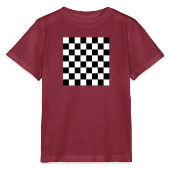 Noir et blanc / BlackWhite - T-shirt bio MINI CREATOR Stanley/Stella Enfant - bordeaux - Devant - Kain (125cm)