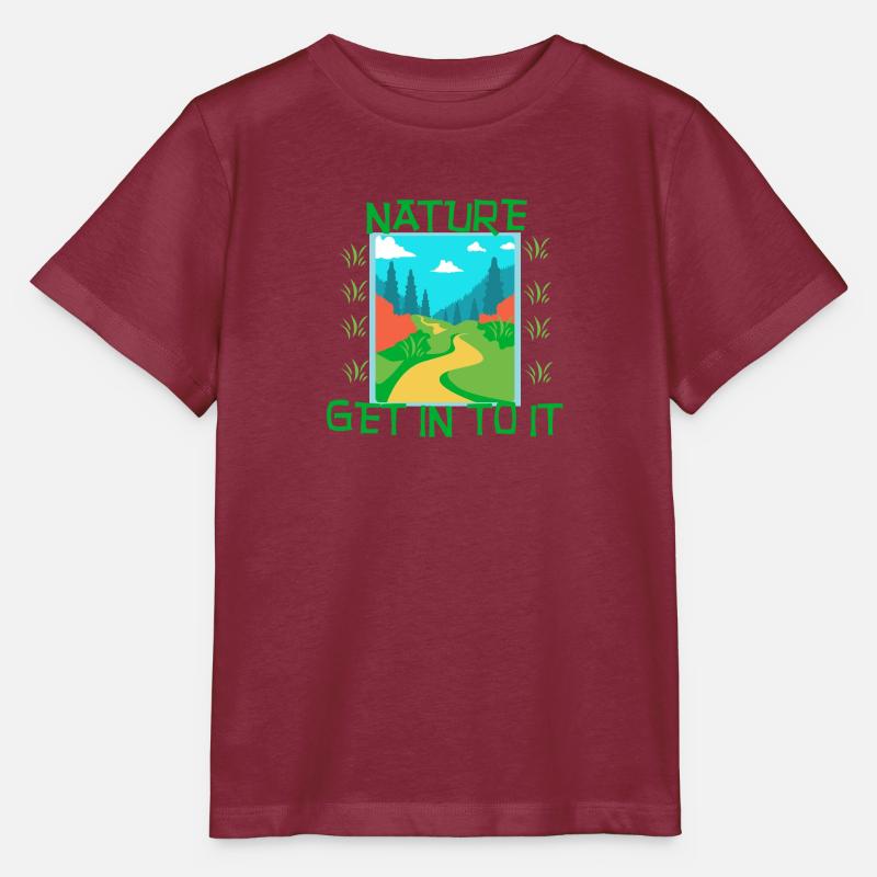 NATURE - Entrez dedans - T-shirt bio MINI CREATOR Stanley/Stella Enfant - bordeaux