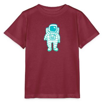 Astronaute clipart - T-shirt bio MINI CREATOR Stanley/Stella Enfant - bordeaux - Devant - Kain (125cm)