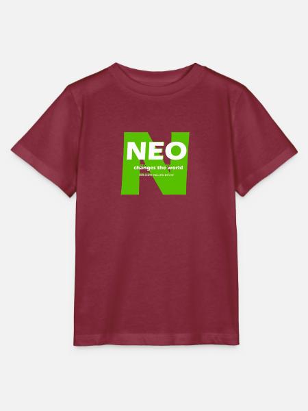 Neo changes the world - Stanley/Stella Kinder T-Shirt MINI CREATOR  - Burgunderrot