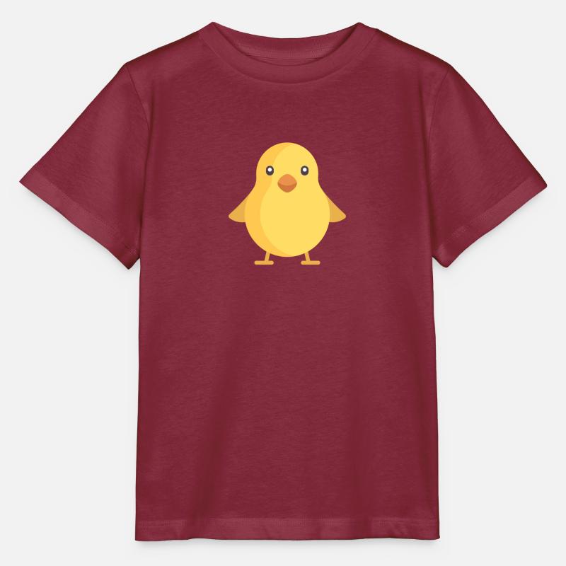 poussin jaune - T-shirt bio MINI CREATOR Stanley/Stella Enfant - bordeaux