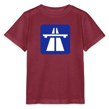 Autobahn - Stanley/Stella Kinder T-Shirt MINI CREATOR  - Burgunderrot - Vorne - Kain (125cm)