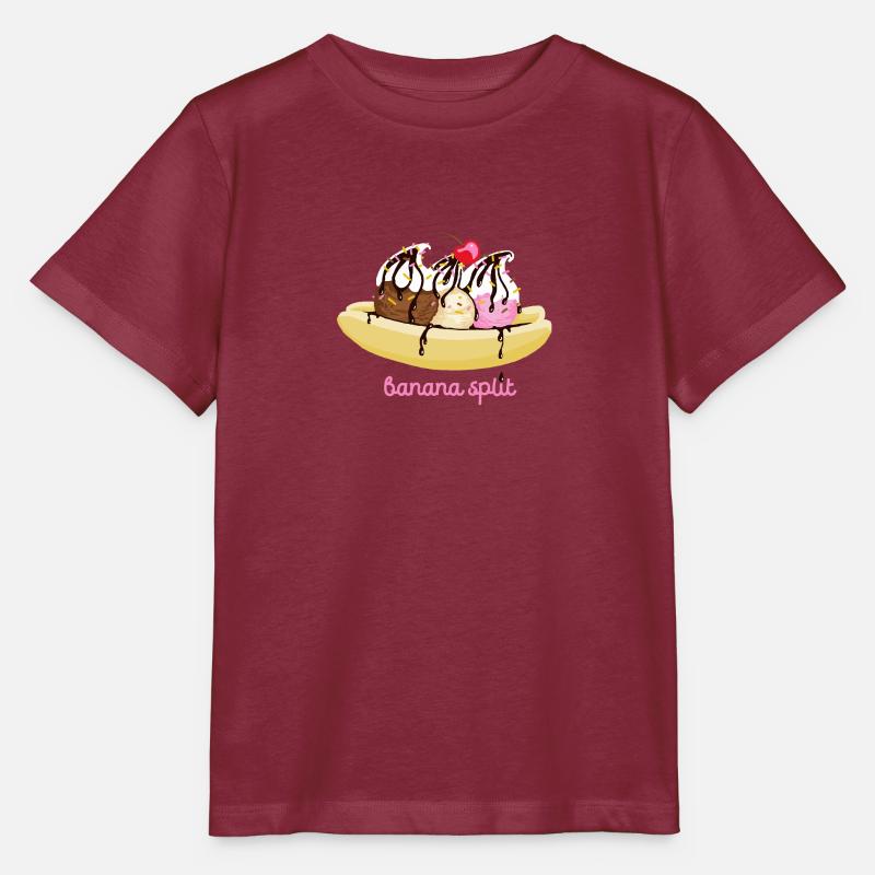 Banana split - T-shirt bio MINI CREATOR Stanley/Stella Enfant - bordeaux
