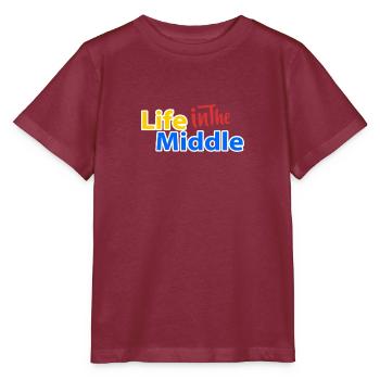 Lebeninthemiddle - Stanley/Stella Kinder T-Shirt MINI CREATOR  - Burgunderrot - Vorne - Kain (125cm)