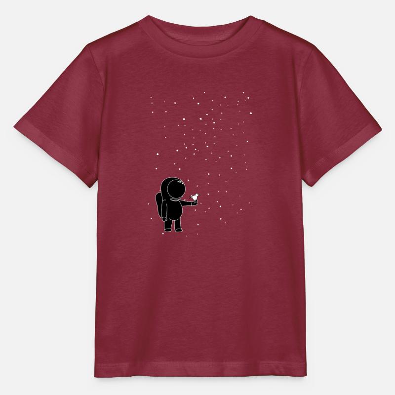Astronaut - Stanley/Stella Kinder T-Shirt MINI CREATOR  - Burgunderrot