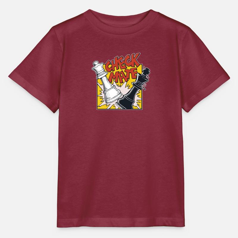 CHECKMATE (Schachmatt) - Stanley/Stella Kinder T-Shirt MINI CREATOR  - Burgunderrot