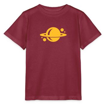 planet - Stanley/Stella Kinder T-Shirt MINI CREATOR  - Burgunderrot - Vorne - Kain (125cm)