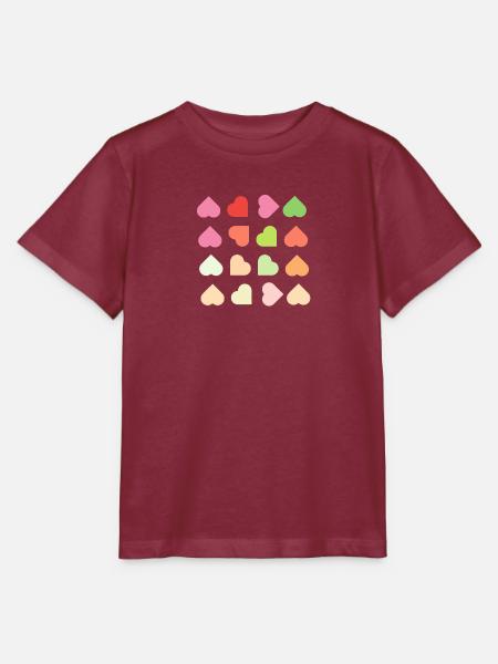 Herzen - Stanley/Stella Kinder T-Shirt MINI CREATOR - Burgunderrot