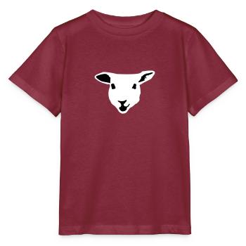 sheep, lamb - Stanley/Stella MINI CREATOR Kids’ T-Shirt - burgundy - Front - Kain (125cm)