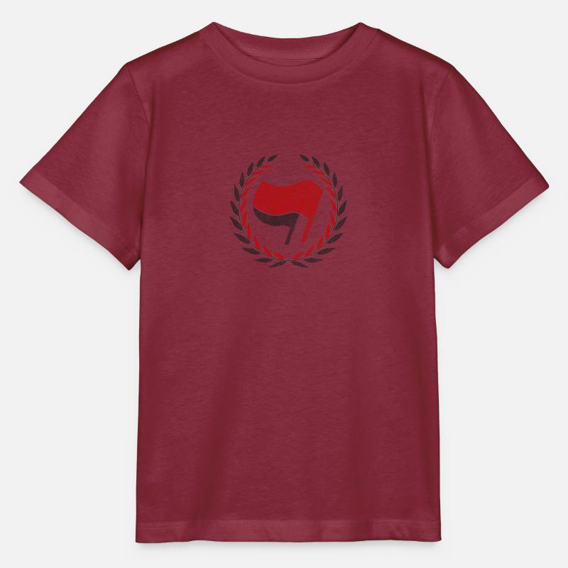 ANTIFA DRAPEAU ROUGE - T-shirt bio MINI CREATOR Stanley/Stella Enfant - bordeaux